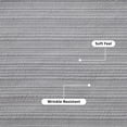thumbnail image 4 of Mainstays Garment Washed Striped Pillow Sham, King, Silver Grey, 1 Pack, 4 of 7