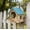 Blue, variant on Winter Poetry Upgrade Wooden Bird House Feeder, Hanging Mini Bird Nest, Outdoor Garden Decoration for Courtyard Forest, 7.09x6.30x6.30in Yellow