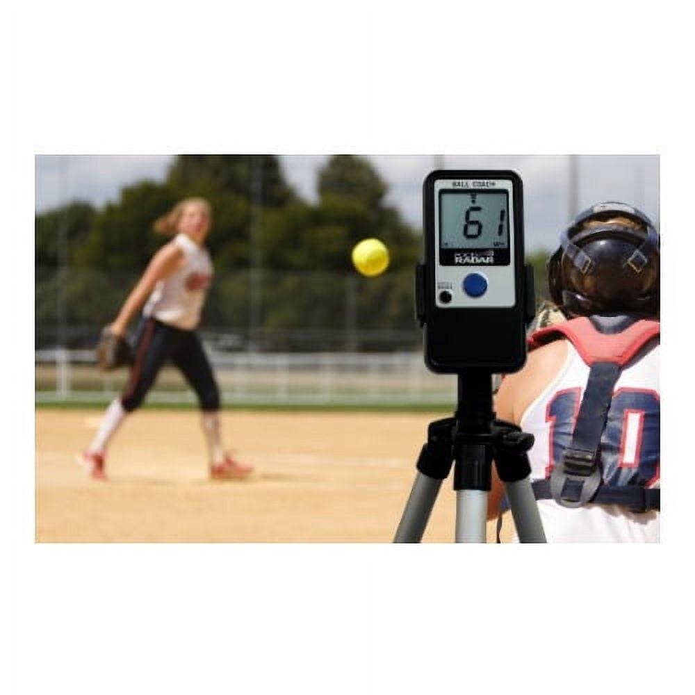 Pocket Radar Ball Coach / Pro-Level Speed Training Tool and Radar Gun +Focus Full Sized 59" Photo & Video Tripod + Square Jellyfish Pocket-Sized Spring Tripod Mount for Smartphones 2-1/4 - 3-5/8" Wide