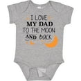 thumbnail image 3 of Inktastic I Love My Dad to the Moon and Back Boys or Girls Baby Bodysuit, 3 of 5