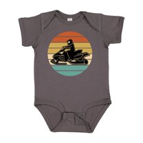 Inktastic Snowmobile Retro Sunset Boys or Girls Baby Bodysuit