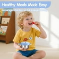 thumbnail image 6 of Snack Cups for Toddlers Spill Proof,3-in-1  Detachable Stainless Steel Baby Food Containers with Spill-Proof Silicone Lids & Handles,On-the-Go Kids Snack Containers Box, 6 of 14