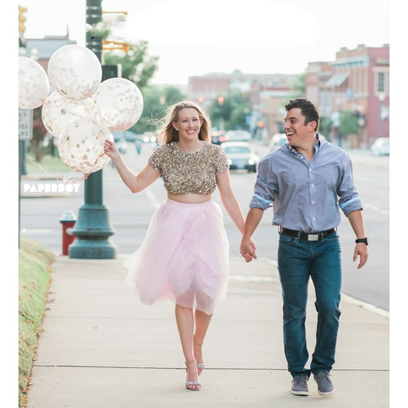 Homoyoyo Clear Confetti Balloons for Wedding and Party 15Pcs