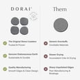 thumbnail image 4 of Juego de posavasos Dorai Home Stone, 4 posavasos absorbentes de diatomita, 4 of 7