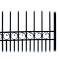 thumbnail image 4 of ALEKO DG12LONSSW London Style Wrought Iron Single Swing Gate 12 ft, 4 of 10