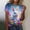 A387 Blue, variant on Xdegoge Easter T Shirt for Women Vintage Floral Botanical Painted Egg Graphic Short Sleeve Crewneck Spring Holiday Festival Casual Relaxed Fit Soft Lightweight Breathable Tops