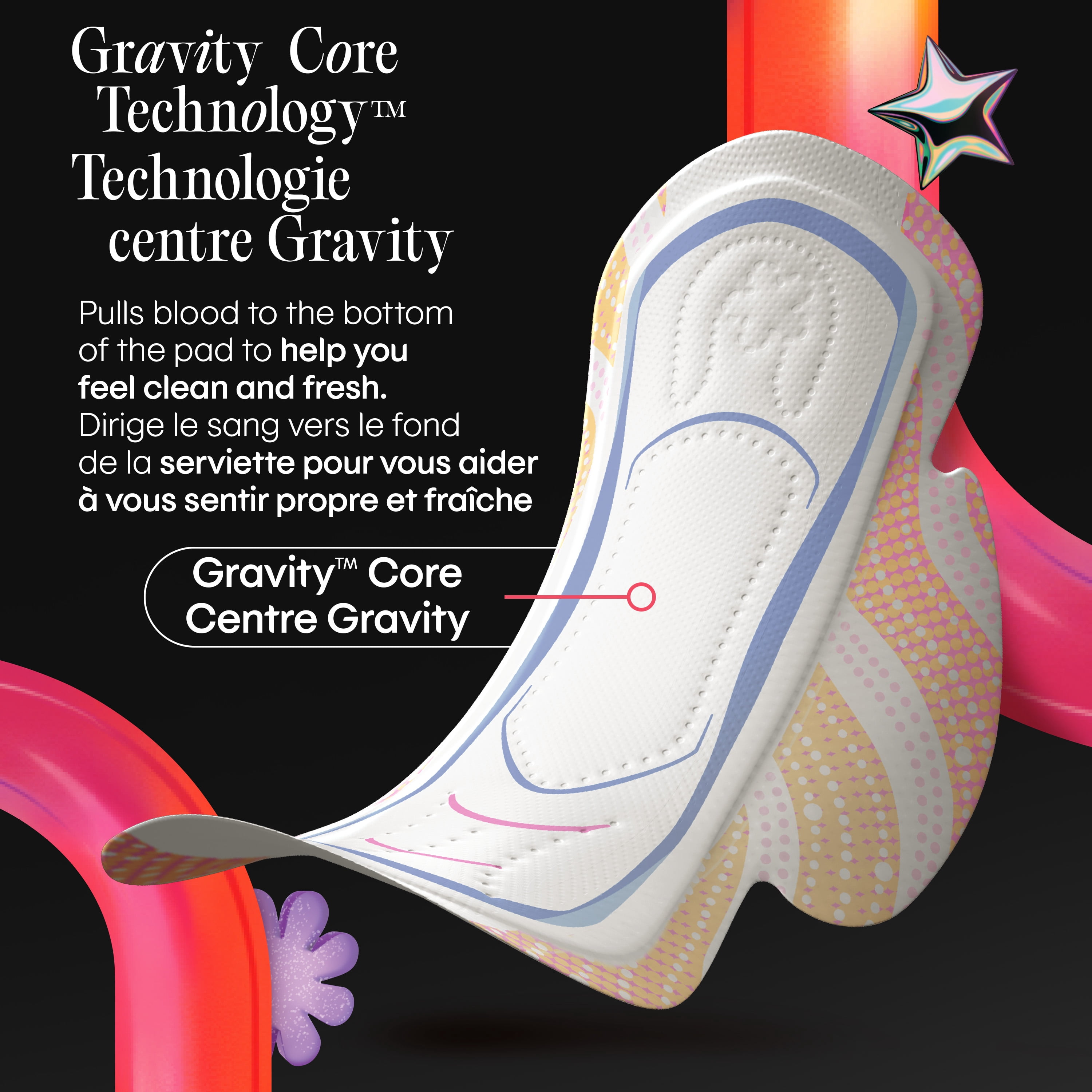 Serviettes ultraminces pour adolescentes Kotex avec ailes, absorption élevée, 36 unités