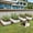 Ivory White, variant on ModFusion 9 in 1 Configurations Oval Raised Garden Bed Kit, Safety Rubber Edge, Galvanized Metal Iron Steel, Modular, Pot Planter Boxes, Green