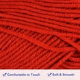 thumbnail image 3 of 300g - 6Pack of 50g Acrylic Yarn Skeins Soft Crochet Yarns for Knitting Vermilion, 3 of 6