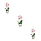 thumbnail image 4 of Planta artificial Wosthever No tóxica para mascotas Blanco + Morado, 4 of 6