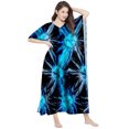 thumbnail image 2 of eloria Wave Printed Women's Oversized Maxi Kimono Kaftan Caftan Summer Beach Dress, 2 of 5
