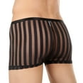 thumbnail image 2 of Eashery Cotton Underwear For Men Men Pants Casual Slim Men Striped Printed Breathable Mid Waist Black M, 2 of 5