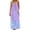Light Purple, variant on Backless Summer Dresses Womens Plus Size Floral Maxi Dress Spaghetti Strap Cami Sundress Travel Beach Vacation, Light Purple XL