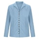 thumbnail image 4 of pstuiky camisa de manga larga para hombre, Camisa informal de moda para hombre, con cuello en V y mangas, transpirable tops de invierno para hombre l, 4 of 6
