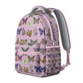 thumbnail image 2 of Nature-Inspired Butterfly Backpack - Waterproof & Stylish, Watercolor Artwork with Organized Storage for Daily Commute, 2 of 4
