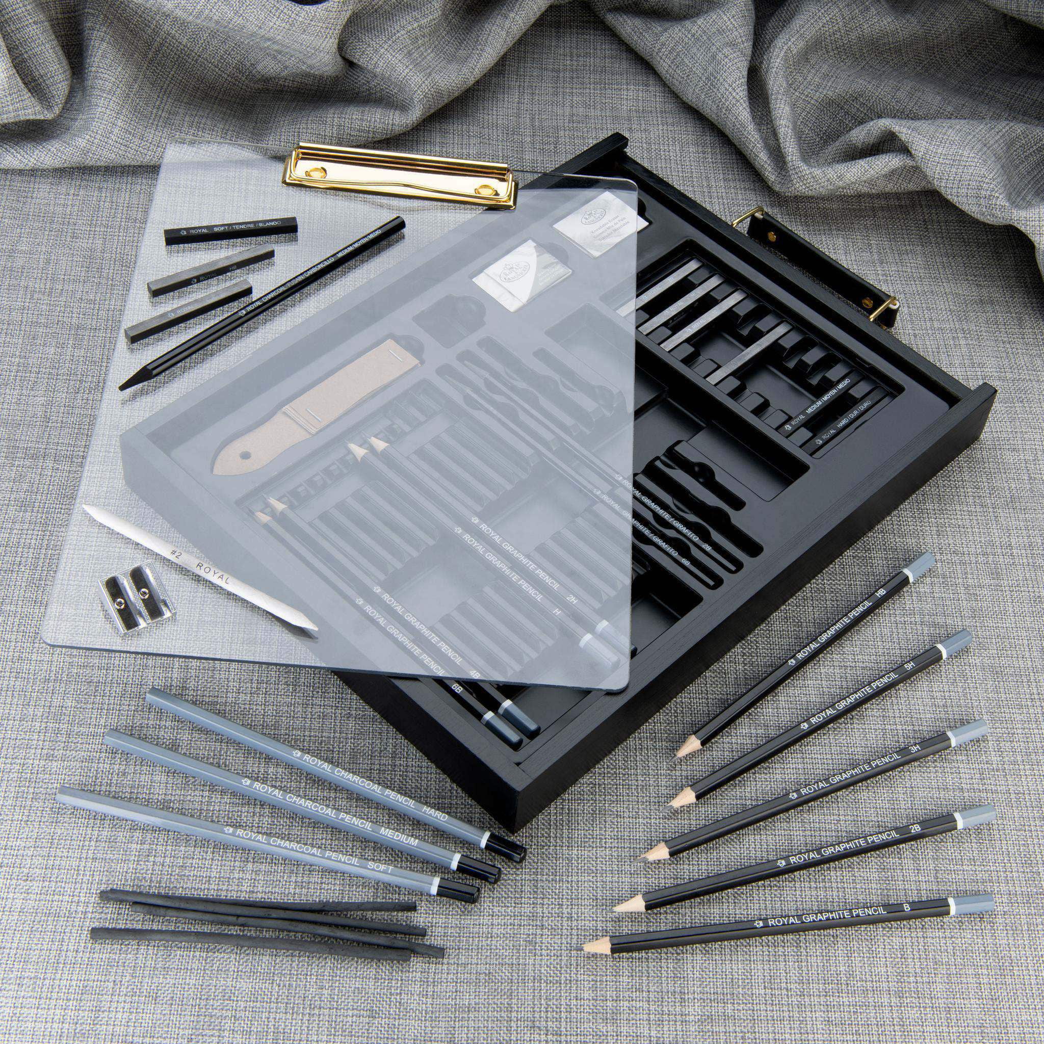 Royal & Langnickel essentials™ 35pc Black Series Sketching Art Set
