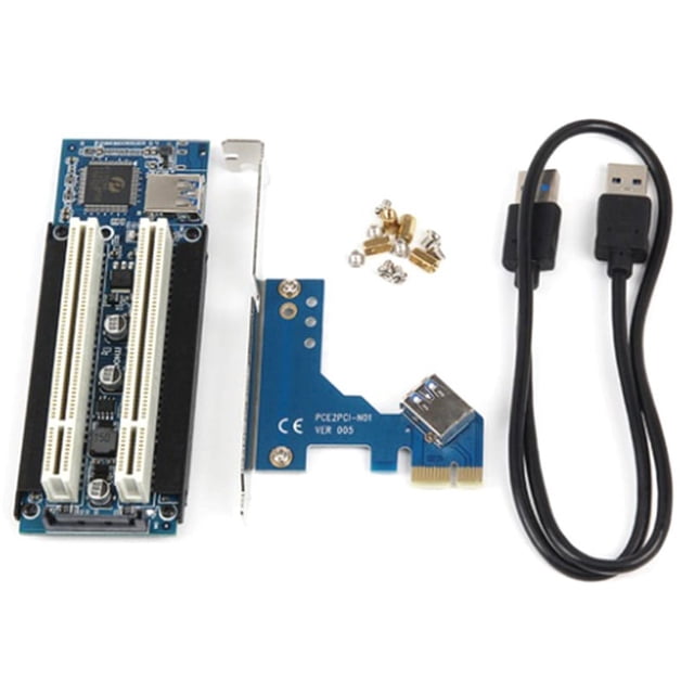 PCI-E To PCI Adapter Card PCIE To 2 PCI Slot Support Golden Tax Card Sound Card Parallel Port Card