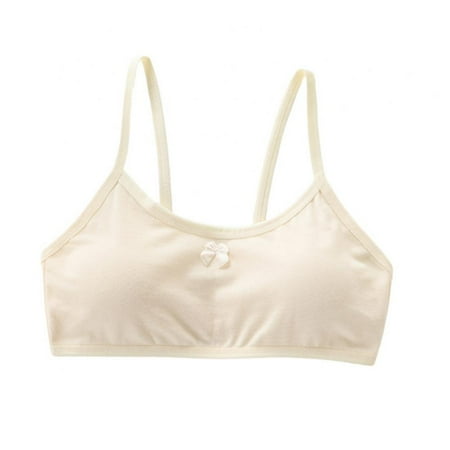 

Lemetow Teen Girls Training Bra Sports Bra Girls Underwear With Chest Pad Soft Fabric Girls Girls 7-14 Years Old Girls