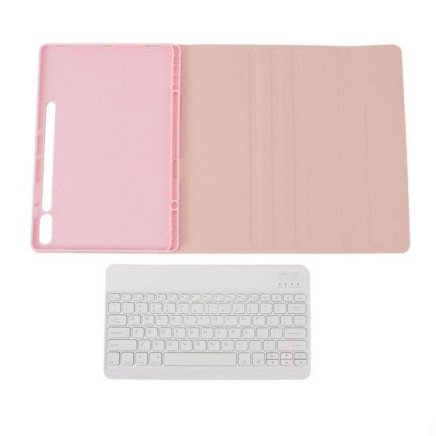 Funda Para Tableta Con Teclado, Retroiluminación Desmontable, Teclado Inalámbrico , Soporte De Cubierta Tipo Folio, Funda Protectora Para Tableta De Cuero PU, Para