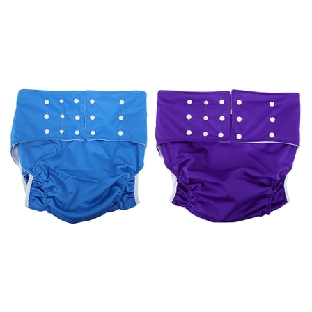 Raindrops 2-Pack Washable Adult Training Pants with Soft Microfleece Lining, Comfortable Reusable Underwear for Adults