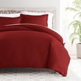 thumbnail image 3 of Burgundy 3 Piece Duvet Cover Set King/California King, by Simply Soft, 3 of 6