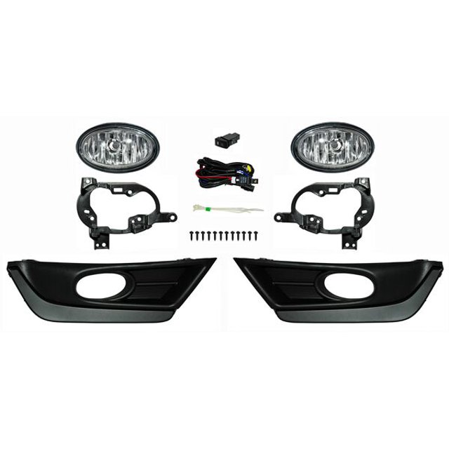 Par Faros Niebla Cr-V 2017 A 2019 Honda C/Parrilla Negra Genérica .
