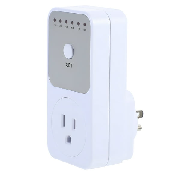 GJX Timer Outlet 1-10 Hour Timing Adjustable Mechanical Outlet Timer Power Saving Socket US Plug (4.33"X2.05"X1.18")