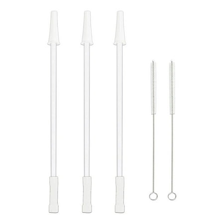 

Universal Straws For Gallon Water Bottles Reusable Straw Replacement Set With Brushes For 128 Oz/64 Oz Gallon Sports Bottle Jug A