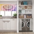 thumbnail image 3 of LALILO Kitchen Curtain Valance Vintage Bohemian Floral Rod Pocket Window Curtain 52"x 18" Set of 2, 3 of 7