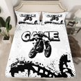 thumbnail image 2 of Homewish Sport Motorcycle Game 4pcs Bed Sheets For Children Teens Boys,Black White King Sheets,Dirt Bike Super Cozy Sheet Set,Lightweight Room Decor, 2 of 7