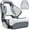White/Charcoal, variant on NORTHCAPTAIN Premium Pontoon Captain's Chair Sport Flip Up Boat Bucket Seat with Boat Seat Cover,White/Charcoal
