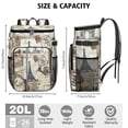 thumbnail image 3 of College Student Cooler Backpack - 20L Insulated Soft Cooler Bag for Travel, Camping & Beach, Leakproof Design with Tablet Compartment, 3 of 6