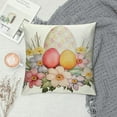 thumbnail image 2 of Nawypu  Happy Easter Pillow Covers,Floral Bunny Rabbit Eggs Decorative Farmhouse Throw Pillowcases for Home Sofa Couch Decoration, 2 of 5