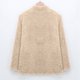 thumbnail image 5 of Puntoco moda mujer Casual manga larga botón sólido bolsillo cárdigan Tops blusa abrigo de felpa liquidación Puntoco Puntoco-7809, 5 of 8
