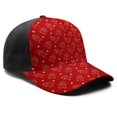 thumbnail image 3 of Christmas Baseball Cap – Stylish Spliced Design Adjustable Trucker Hat with Full Print Front & Brim, Breathable Cotton Blend Snapback for Sports, Travel & Daily Wear, 3 of 3