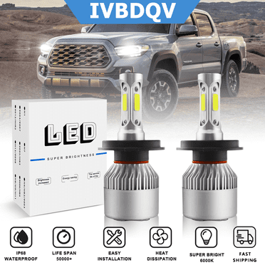 For Toyota Tacoma 1998-2015 H4/9003 LED Headlight High/Low Beam Super Bright White Bulb Replacement Kit 2Pcs