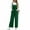 Army Green, variant on Olyvenn Women's Casual Loose Overalls Jumpsuits One Piece Sleeveless Wide Leg Long Pants Solid Rompers Double Pockets Army Green L