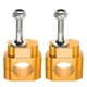 thumbnail image 1 of 2uds Moto Manubrio Soporte Abrazaderas Elevadores Universal Tono dorado, 1 of 1