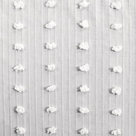 Exclusive Fabrics Strasbourg Dot Patterned Faux Linen Sheer