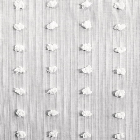 Sheer Window Fabric - Exclusive Fabrics Strasbourg Dot Patterned Faux Linen Sheer Curtain