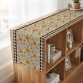 thumbnail image 6 of Table Runners 72 Inches Long Dress Scarves, Spring Daisy Farmhouse Kitchen/Dining Table Runner, Coffee Tablerunners, Country Vintage Yellow White Floral Leaf Plaid 18x72 Inch, 6 of 9