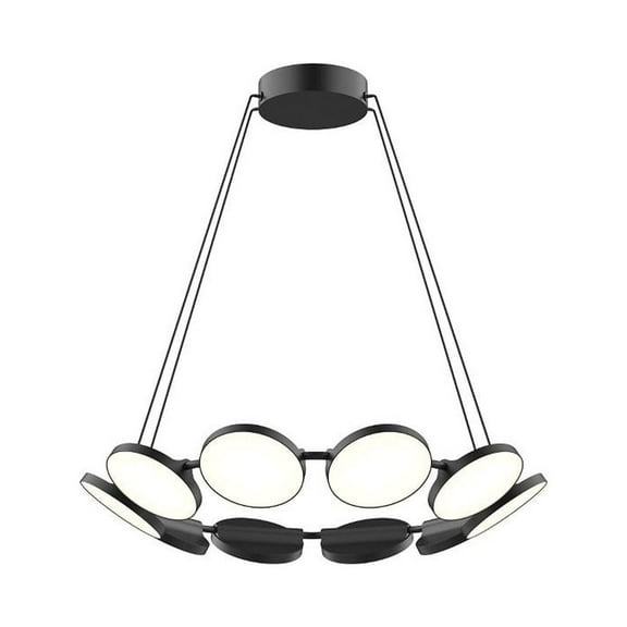 CH72225-BK-Kuzco Lighting-Novel - 82W LED Chandelier-5.25 Inches Tall and 24.63 Inches Wide