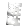thumbnail image 3 of Identificador de tornillos, comprobador de roscas de tuercas y pernos, tabla de tamaños de tornillos de plomero, regla, herramienta de medición, 3 of 9