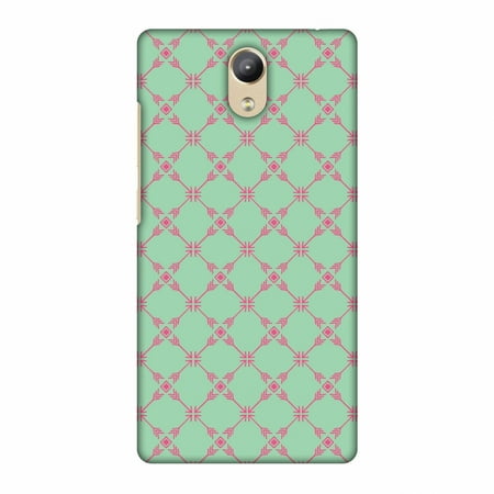 Hard Mesh Plastic Case - Lenovo Phab 2 Case - Tribal mesh- Aqua blue, Hard Plastic Back Cover, Slim Profile Cute Printed Designer Snap on Case with Screen Cleaning Kit