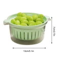 thumbnail image 6 of Eoperou Double Layer Sink Drain Basket - with Handle Large Capacity Food Grade BPA Free Strainer Basket Kitchen Colander Set, 6 of 8