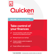 Quicken Classic Deluxe - 1 Year Subscription (Windows/Mac) [Key Card]