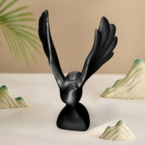 Blueek European Style Resin Sculpture Ornament - 7.5 Inch - Luxurious Foyer & Living Room Decor, Classic Art Design,Black