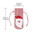thumbnail image 3 of Kitchen Wine Bottle Covers Christmas Wine Bottle Cover Wine Bottle Gift Bags Santa Snowman Wine Bottle Covers With Drawstring Dress Sweater For Christmas New Year, Kitchen Wine Bottle Covers, 3 of 9