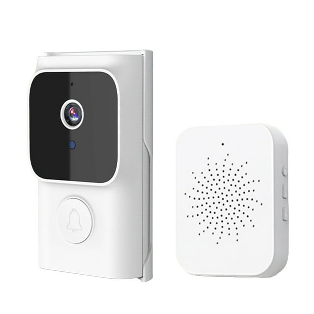 Sonnette Vidéo Sans Fil Sonnette Intelligente,Sonnette Vidéo Intelligente Sans Fil avec Télécommande Sonnette Visuelle Intelligente,Sonnette Maison Vision Nocturne Hd Sécurité Wi‐Fi Porte Sonnette Vidéo Sans Fil Wi‐Fi