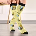 thumbnail image 5 of FREEAMG High Elasticity Compression Socks, High Knee Socks Adult Universal Leisure Relieve Fatigue,Cute Honey Travel Daily with Running (2 Pair), 5 of 7